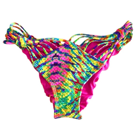 Luli Fama Oasis Babe Strappy Ruched Back Bottom - Picture 5 of 15